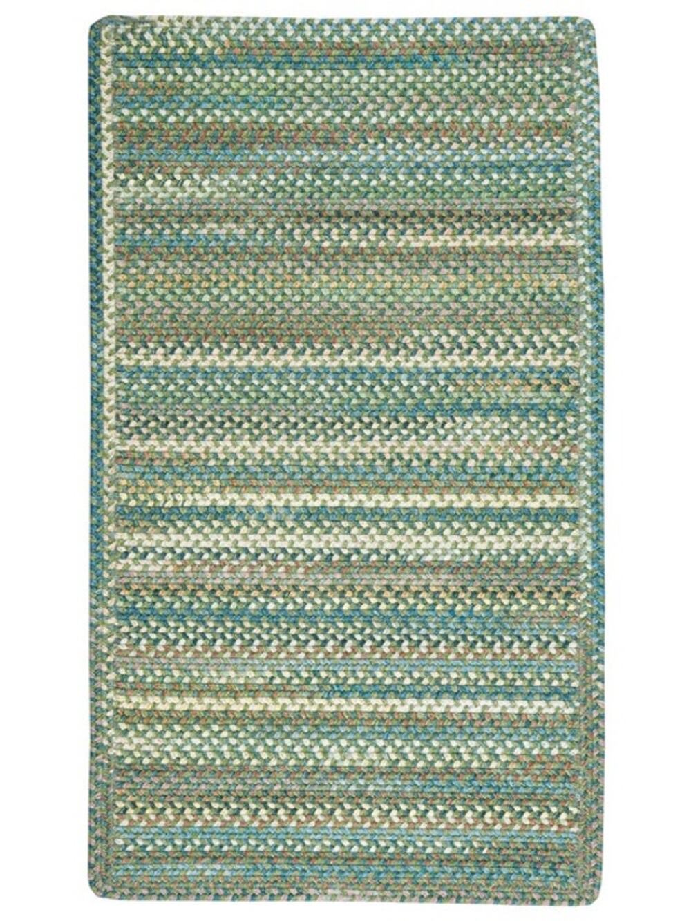 Capel American Legacy Braided Wool Blend Rug 3’ x 5’ Pine Forest USA Reversible